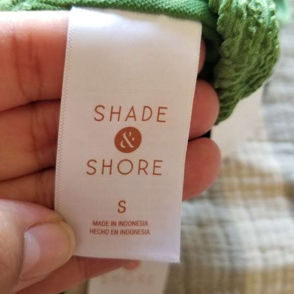 Shade & Shore | Shirred Ribbed Bandeau Cheeky One Piece - Picture 6 of 9